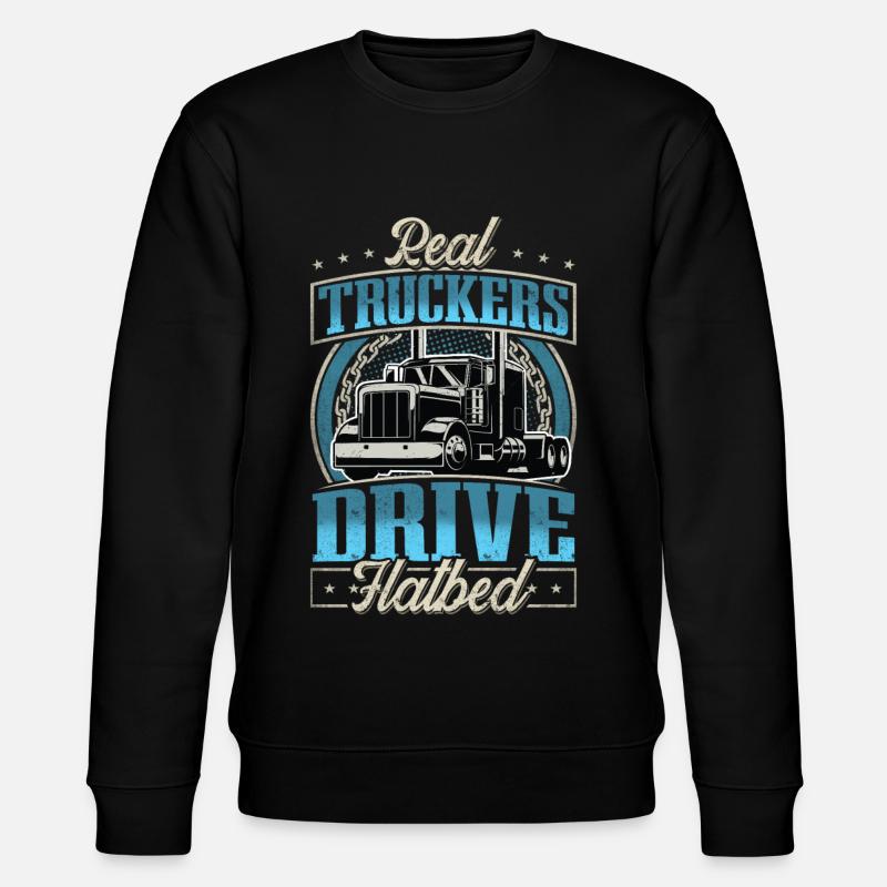 LKW Fahrer - Stanley/Stella Unisex Bio-Sweatshirt CHANGER  - Schwarz
