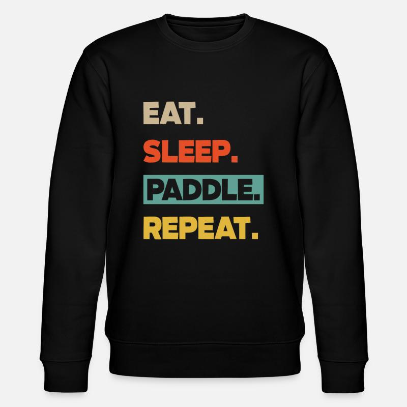 Kajak Kanu - Stanley/Stella Unisex Bio-Sweatshirt CHANGER  - Schwarz