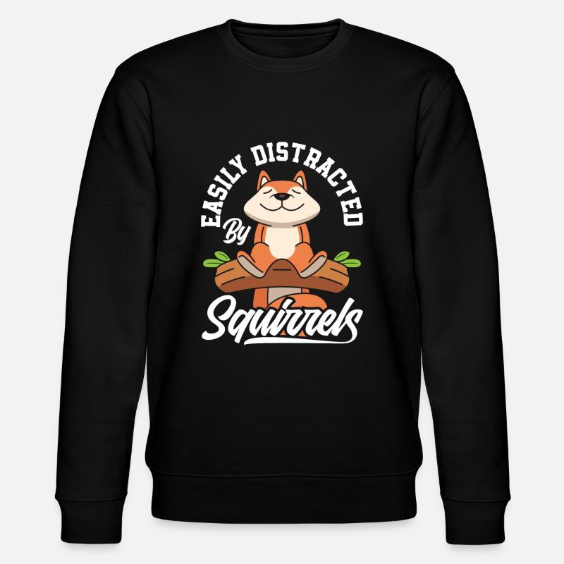 Écureuil - Sweat bio CHANGER Stanley/Stella Unisexe - noir