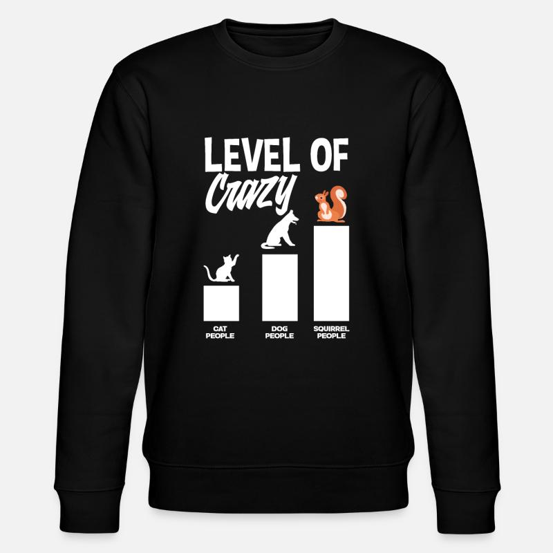 Écureuil - Sweat bio CHANGER Stanley/Stella Unisexe - noir