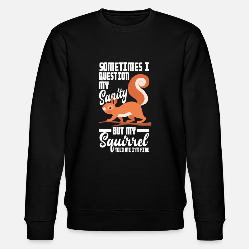 Squirrel - Stanley/Stella CHANGER Unisex Organic Sweatshirt - black