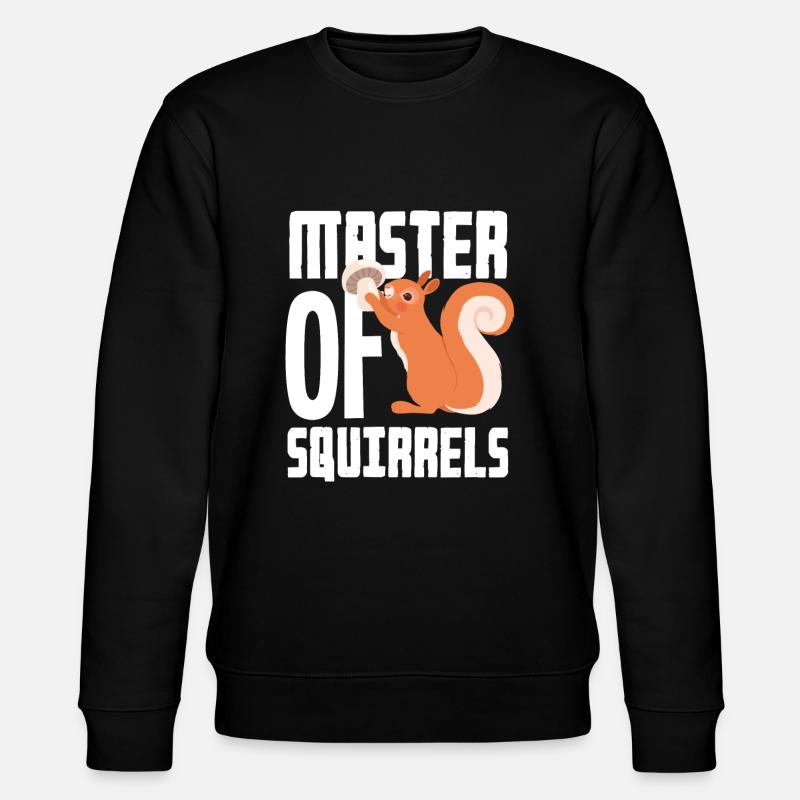 Eichhörnchen - Stanley/Stella Unisex Bio-Sweatshirt CHANGER - Schwarz