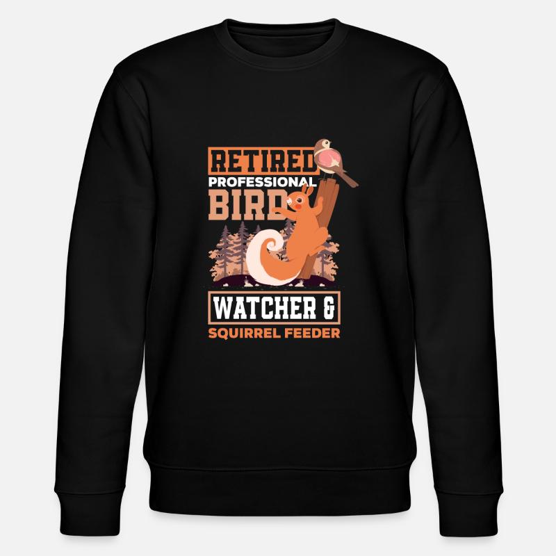 Écureuil - Sweat bio CHANGER Stanley/Stella Unisexe - noir