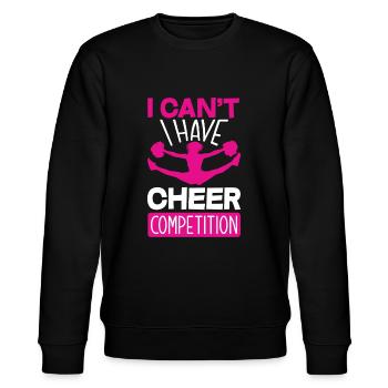 Lustiges Cheerleader Cheerleading Geschenk - Stanley/Stella Unisex Bio-Sweatshirt CHANGER  - Schwarz - Vorne - Nik (191cm) & Marisol (170cm)