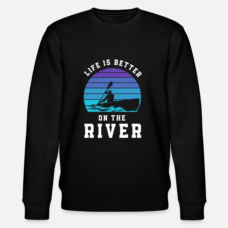 Kayak Canoë - Sweat bio CHANGER Stanley/Stella Unisexe - noir