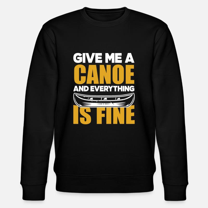 Kayak Canoë - Sweat bio CHANGER Stanley/Stella Unisexe - noir