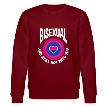 Bisexuel LGBTQ+ Bi LGBTQ - Sweat bio CHANGER Stanley/Stella Unisexe - bordeaux - Devant - Nik (191cm) & Marisol (170cm)