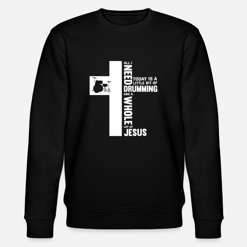 Drums Drummer Gift - Sweat bio CHANGER Stanley/Stella Unisexe - noir