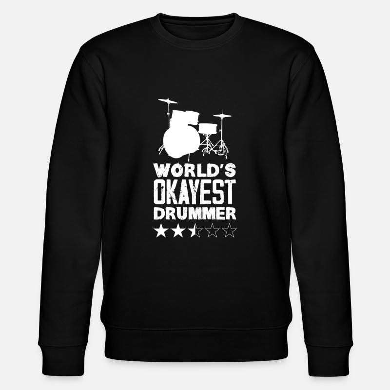 Schlagzeug Schlagzeuger Geschenk - Stanley/Stella Unisex Bio-Sweatshirt CHANGER  - Schwarz