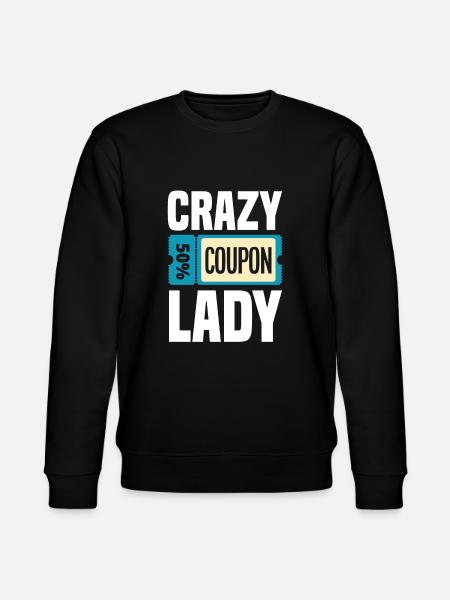 Funny Extreme Couponing Coupon Gift - Stanley/Stella CHANGER Unisex Organic Sweatshirt - black