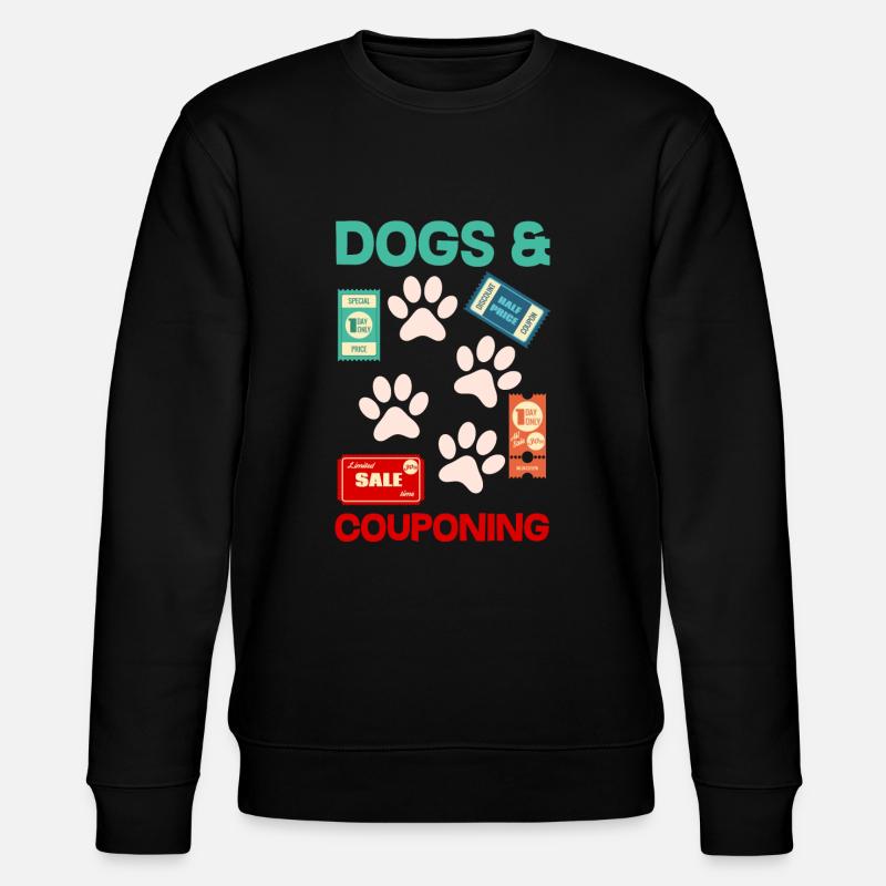 Funny Extreme Couponing Coupon Gift - Stanley/Stella CHANGER Unisex Organic Sweatshirt - black