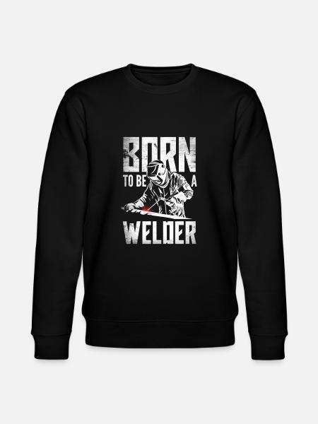 Funny Welder Gift - Stanley/Stella CHANGER Unisex Organic Sweatshirt - black