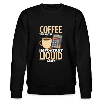 Lustiges Steuerberater Buchhalter Geschenk - Stanley/Stella Unisex Bio-Sweatshirt CHANGER  - Schwarz - Vorne - Nik (191cm) & Marisol (170cm)
