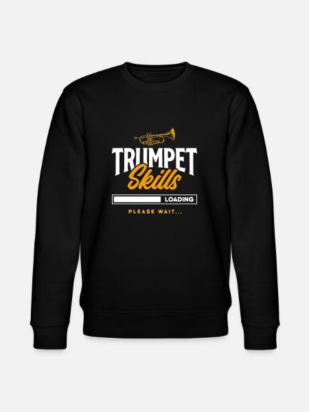Trumpet Trumpeter Trumpet Player - Stanley/Stella CHANGER Unisex Organic Sweatshirt - black