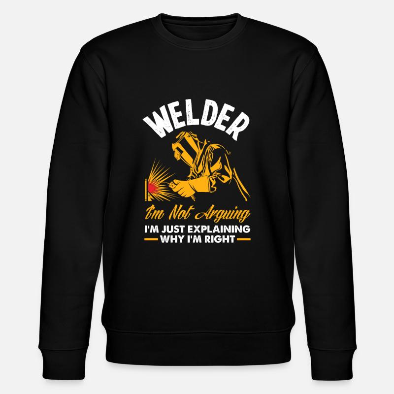 Cadeau de soudeur drôle - Sweat bio CHANGER Stanley/Stella Unisexe - noir