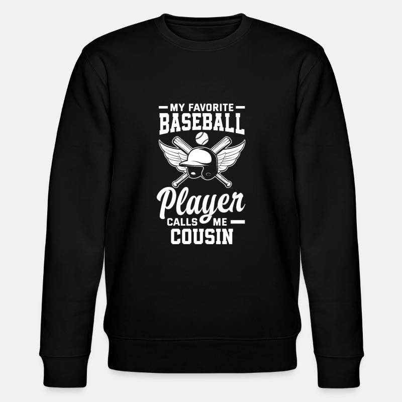 Lustiger Baseball - Stanley/Stella Unisex Bio-Sweatshirt CHANGER - Schwarz