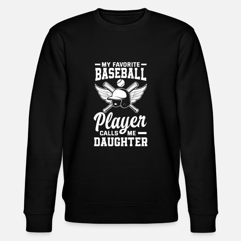Funny Baseball - Stanley/Stella CHANGER Unisex Organic Sweatshirt - black
