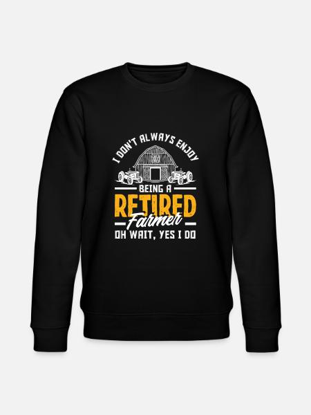 Funny Farmer Farm Farmer Gift - Stanley/Stella CHANGER Unisex Organic Sweatshirt - black