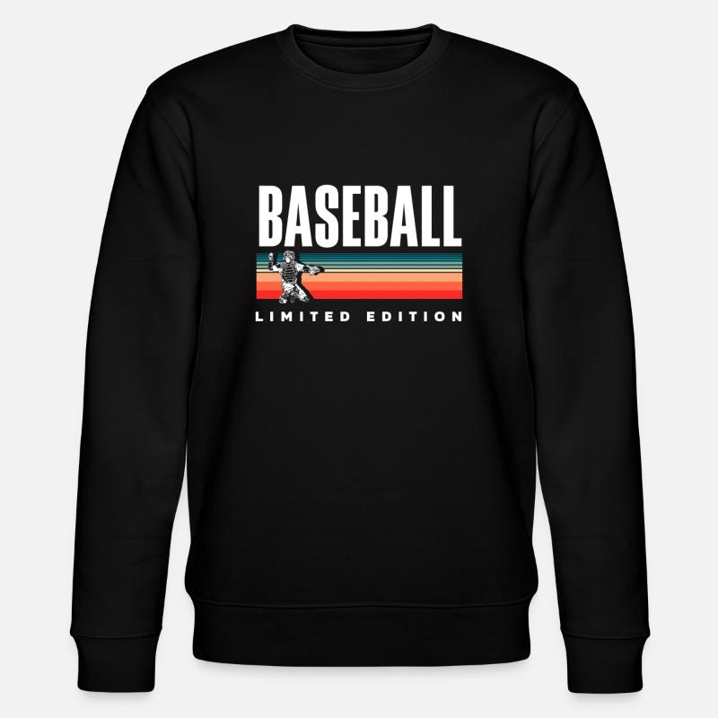 Funny Baseball - Stanley/Stella CHANGER Unisex Organic Sweatshirt - black