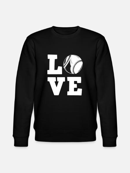 Lustiger Baseball - Stanley/Stella Unisex Bio-Sweatshirt CHANGER  - Schwarz