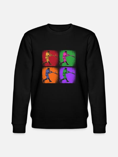 Funny Baseball - Stanley/Stella CHANGER Unisex Organic Sweatshirt - black