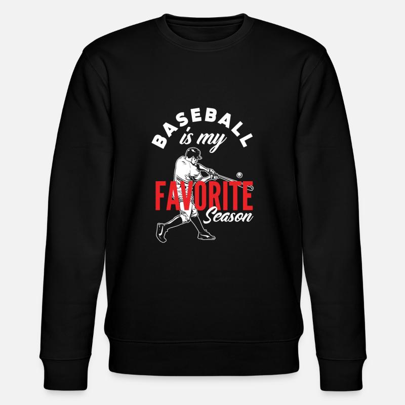 Lustiger Baseball - Stanley/Stella Unisex Bio-Sweatshirt CHANGER  - Schwarz