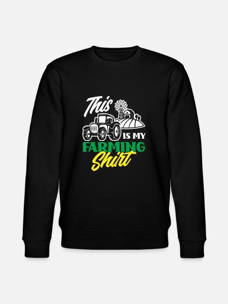 Funny Farmer Farm Farmer Gift - Stanley/Stella CHANGER Unisex Organic Sweatshirt - black