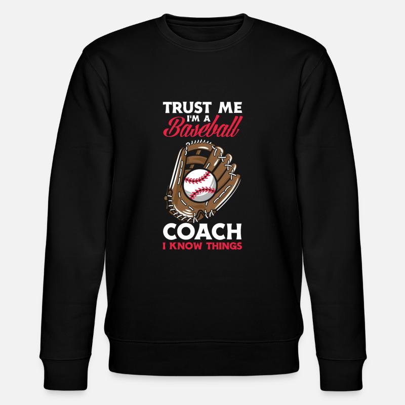 Funny Baseball - Stanley/Stella CHANGER Unisex Organic Sweatshirt - black