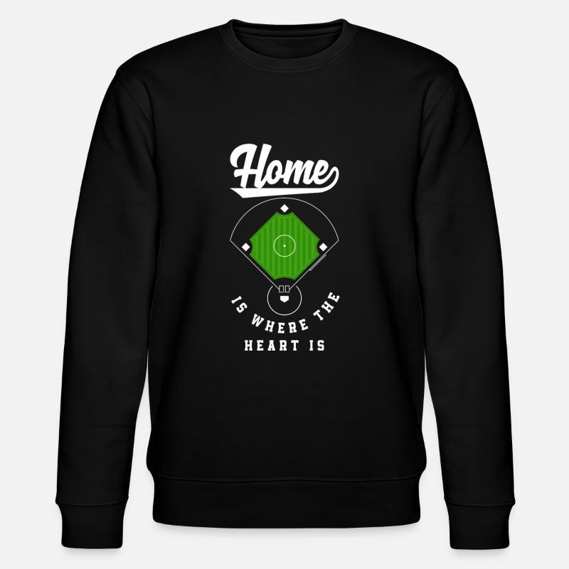 Funny Baseball - Stanley/Stella CHANGER Unisex Organic Sweatshirt - black
