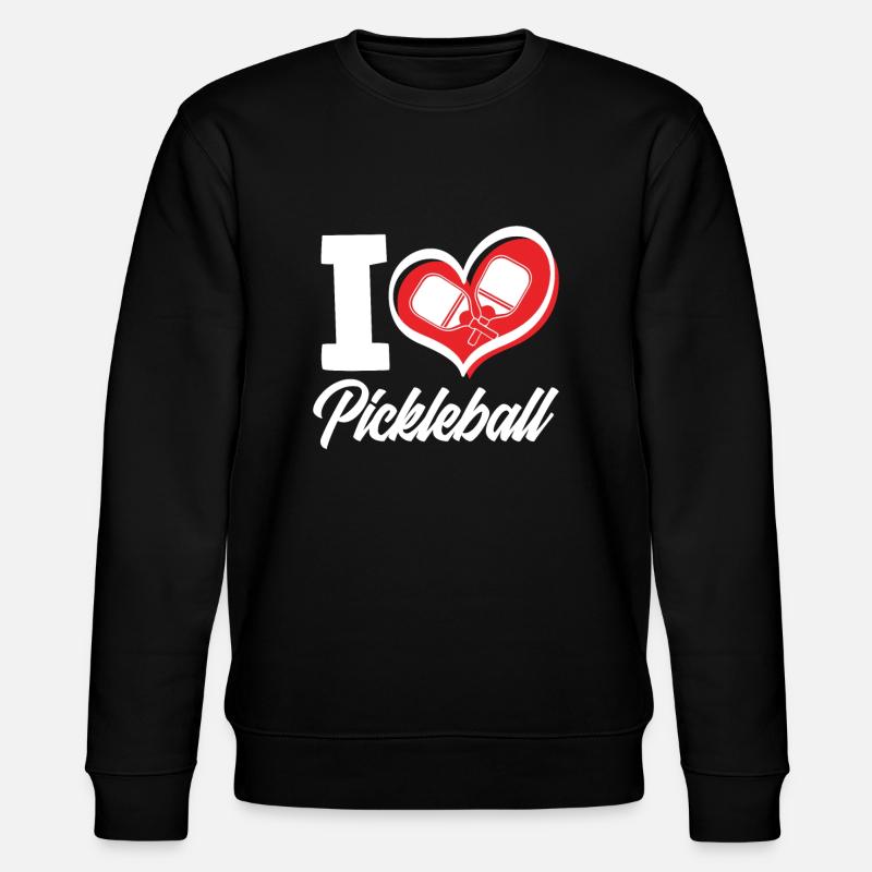 Lustiges Pickleball Geschenk - Stanley/Stella Unisex Bio-Sweatshirt CHANGER - Schwarz