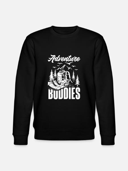 Funny Hiking Gift - Stanley/Stella CHANGER Unisex Organic Sweatshirt - black