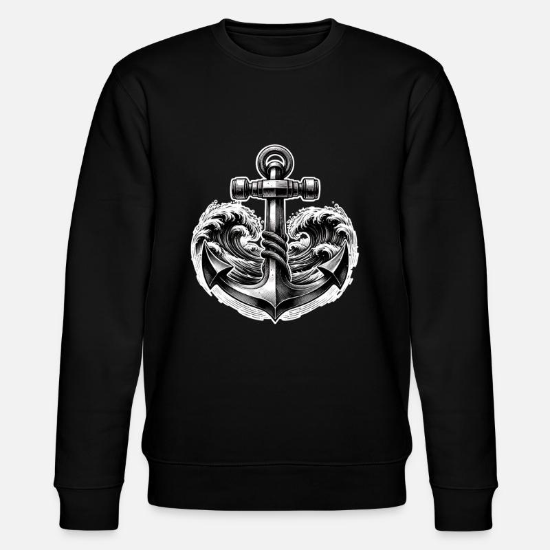 Ancre - Sweat bio CHANGER Stanley/Stella Unisexe - noir