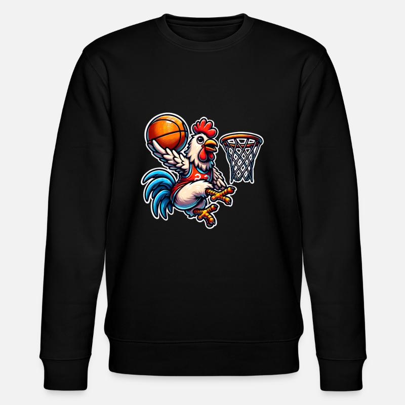 Poulet de basket-ball - Sweat bio CHANGER Stanley/Stella Unisexe - noir