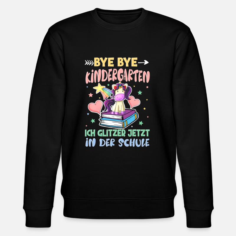 Bye Bye Kindergarten Einschulung - Stanley/Stella Unisex Bio-Sweatshirt CHANGER - Schwarz
