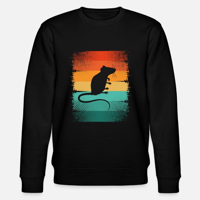 Ratte - Stanley/Stella Unisex Bio-Sweatshirt CHANGER  - Schwarz