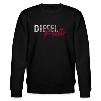 Dieselkult by Dieselholics I Für Diesel Freunde - Stanley/Stella Unisex Bio-Sweatshirt CHANGER  - Schwarz - Vorne - Nik (191cm) & Marisol (170cm)