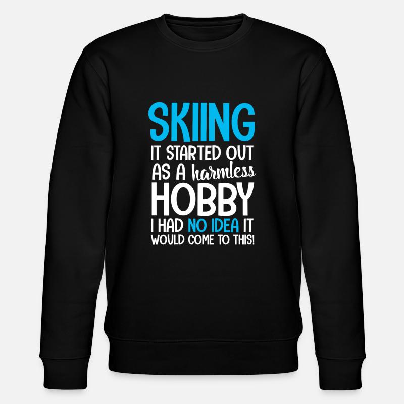 Ski Skifahren - Stanley/Stella Unisex Bio-Sweatshirt CHANGER  - Schwarz
