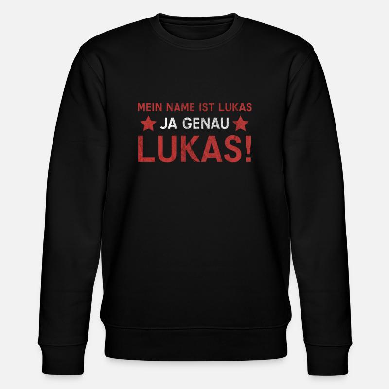 Lukas - Stanley/Stella Unisex Bio-Sweatshirt CHANGER  - Schwarz