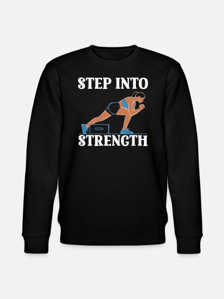 Bulgarsk Squat Træning Fitness Træning Gym - Stanley/Stella økologisk unisex-sweatshirt CHANGER - sort