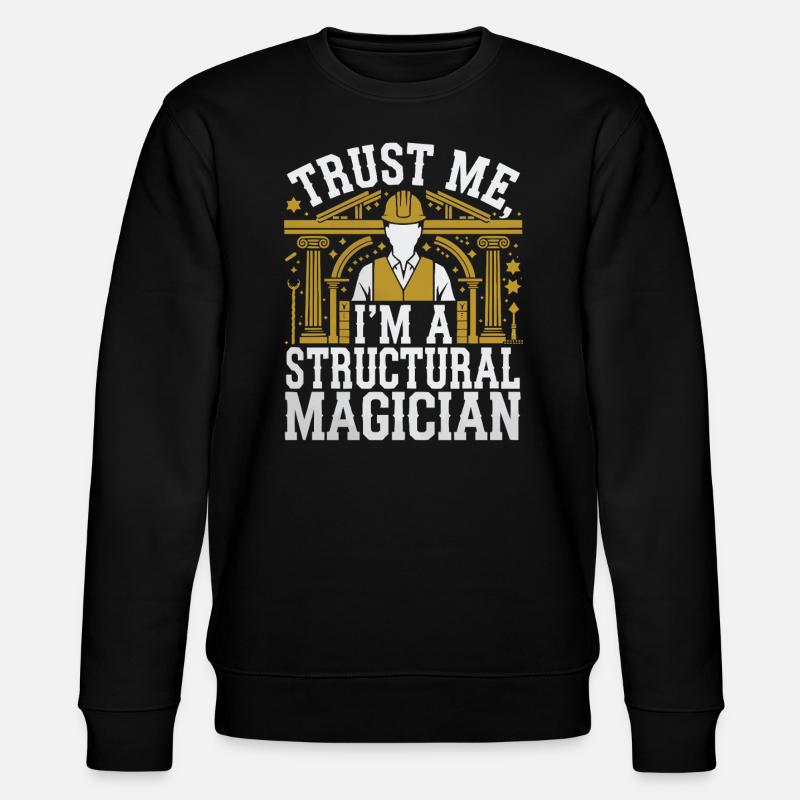 Tragwerksplaner Beruf Tragwerksplanung - Stanley/Stella Unisex Bio-Sweatshirt CHANGER - Schwarz