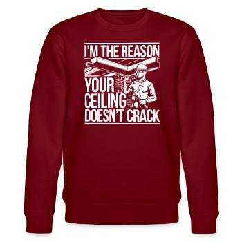Structural Engineer Job Structural Engineering - Stanley/Stella CHANGER Unisex Organic Sweatshirt - burgundy - Front - Nik (191cm) & Marisol (170cm)