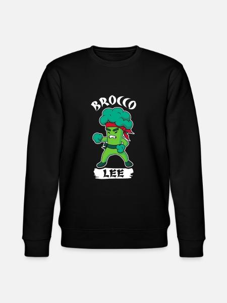 Brocco Lee Broccoli Meme - Stanley/Stella CHANGER Unisex Organic Sweatshirt - black