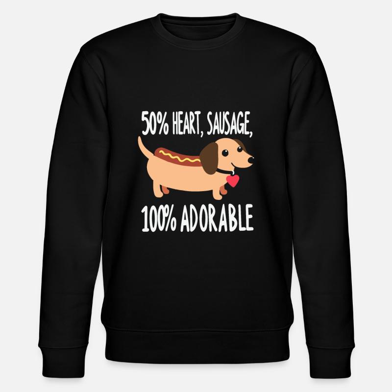 Dackel Liebe - Stanley/Stella Unisex Bio-Sweatshirt CHANGER  - Schwarz