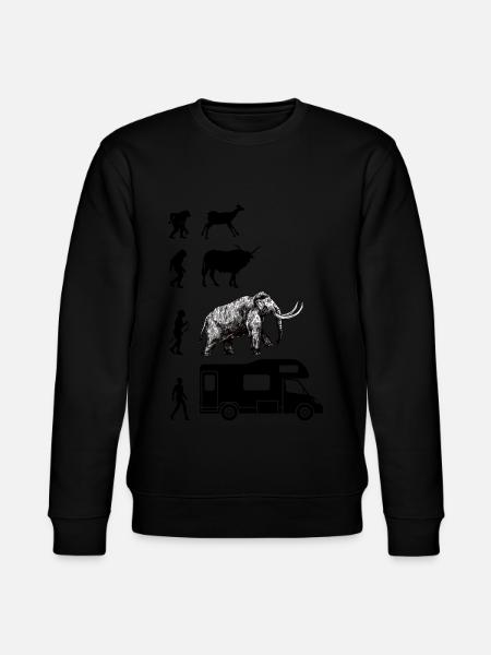 Humor Wohnmobil Evolution - Stanley/Stella Unisex Bio-Sweatshirt CHANGER  - Schwarz