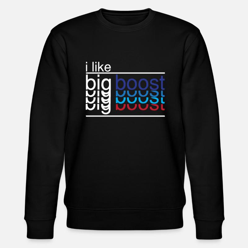boostapparel design - i like big boost - Stanley/Stella Unisex Bio-Sweatshirt CHANGER  - Schwarz