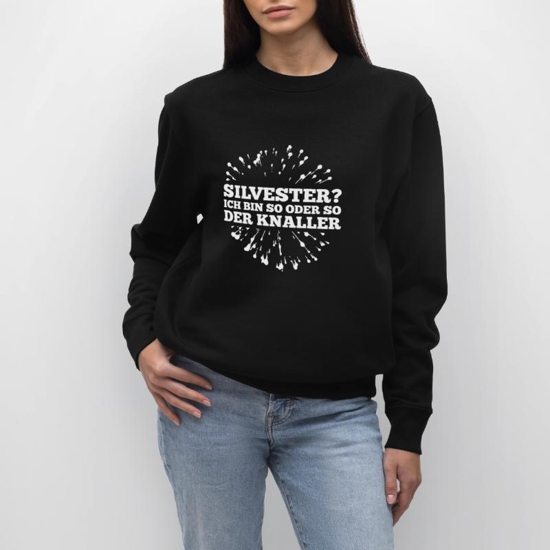 Spruch: Silvester? Ich bin so oder so der Knaller! Stanley/Stella Unisex Bio-Sweatshirt CHANGER 
