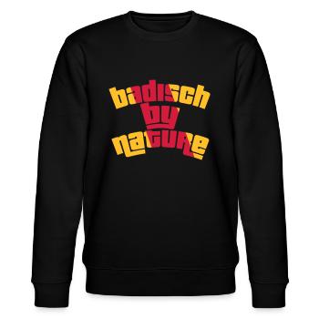 Badisch by nature - Stanley/Stella Unisex Bio-Sweatshirt CHANGER  - Schwarz - Vorne - Nik (191cm) & Marisol (170cm)