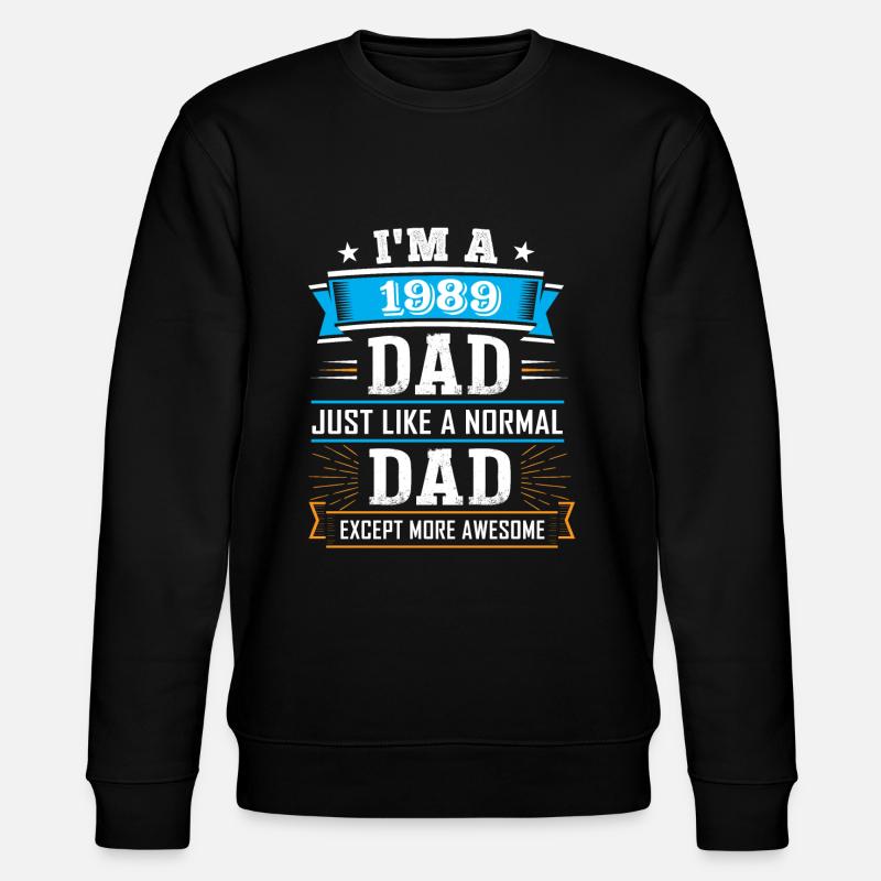 Papa 1989 - Stanley/Stella CHANGER Unisex Organic Sweatshirt - black