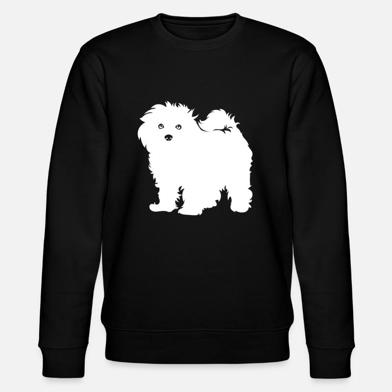 Bichon Frise - Stanley/Stella Unisex Bio-Sweatshirt CHANGER  - Schwarz