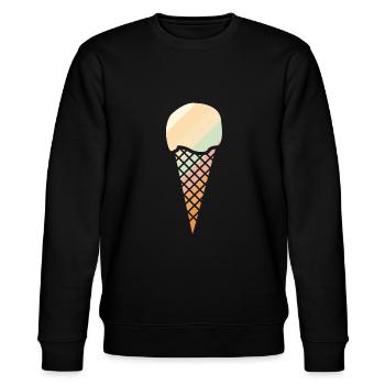 Eis - Stanley/Stella Unisex Bio-Sweatshirt CHANGER  - Schwarz - Vorne - Nik (191cm) & Marisol (170cm)